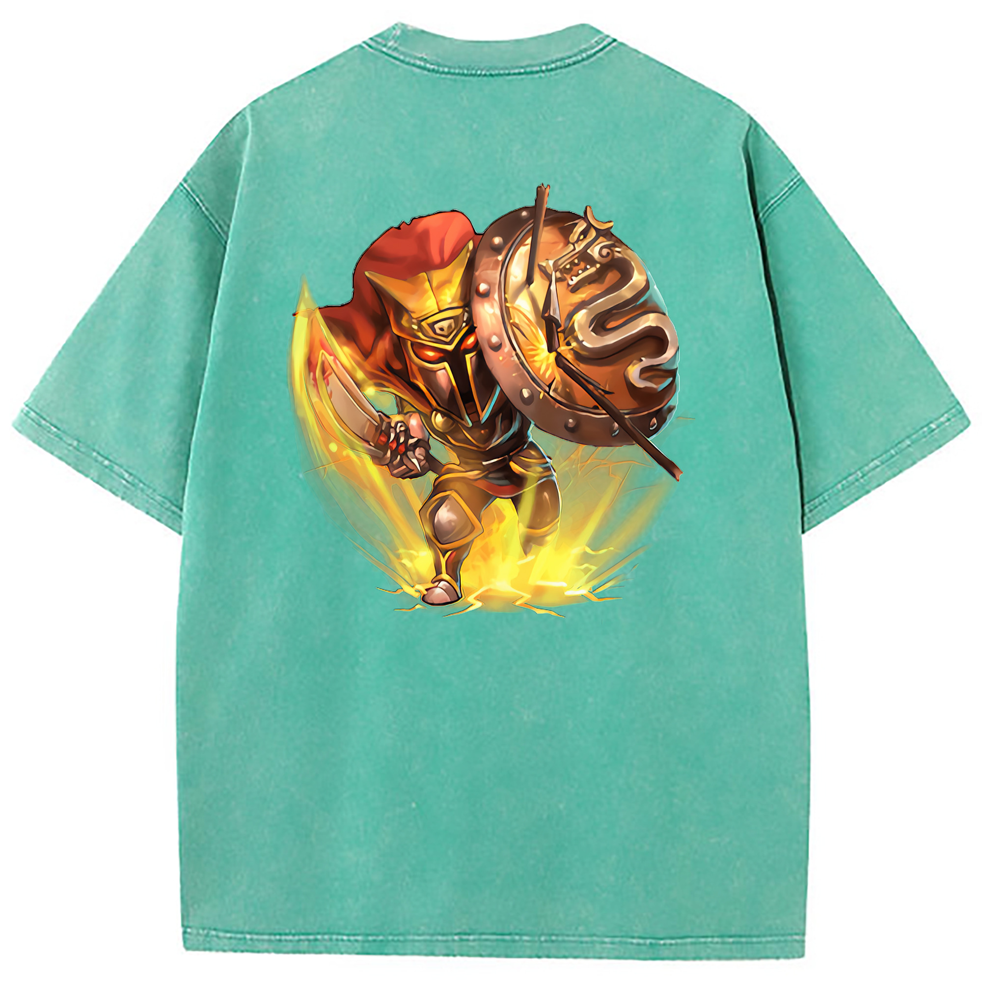 （画像用） リーグ・オブ・レジェンド League of Legends LOL 綿100% ヴィンテージ風 半袖Tシャツ（背面プリント）